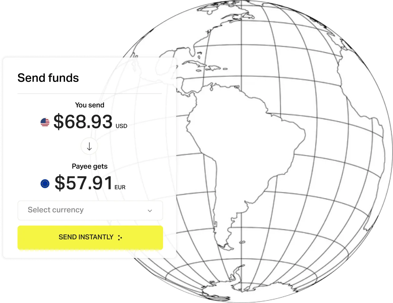 Global payouts coverage map with 190+ countries and 300+ payout methods supported by Dots Payouts